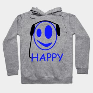 Happy Music Face Hoodie